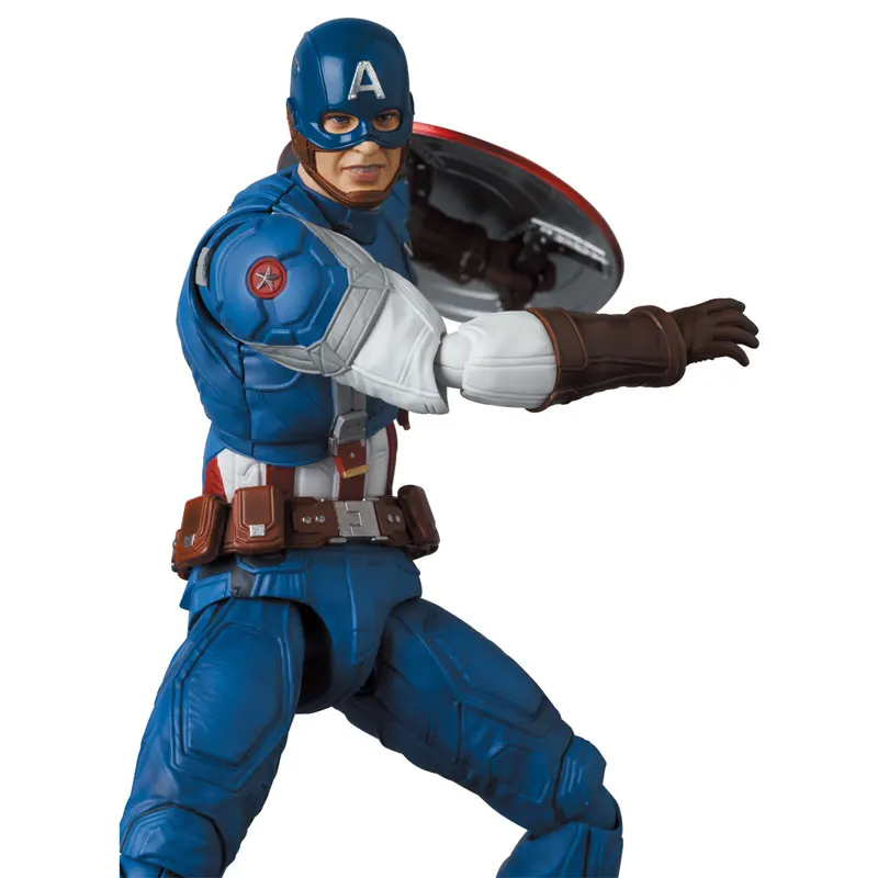 100% Original Medicom Toy Mafex No.220 Captain America Classic Suit The Winter Soldier Genuine In Stock Figure Model Toys