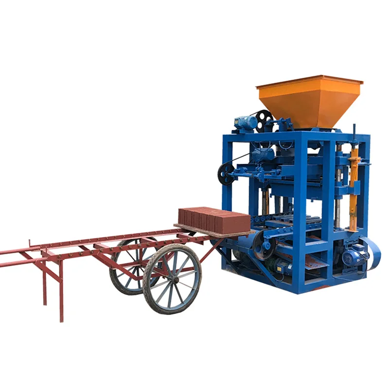 Qtj4-24 Brick Making Machine Concrete Block Molding Machine Small Brick Business Making Machinery