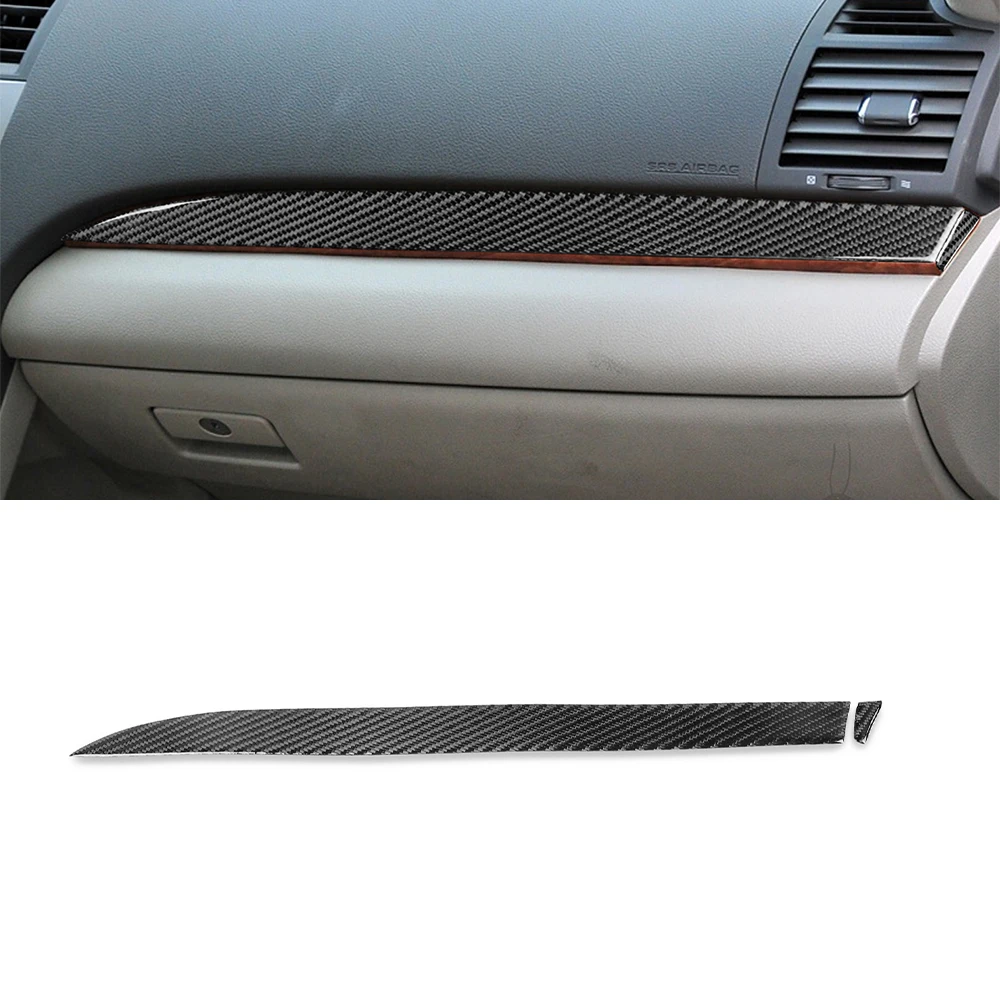 for Toyota Camry 2006-2011 Passenger Seat Dashboard Panel Decorative Sticker Cover Trim Car Interior Accessories Carbon Fiber