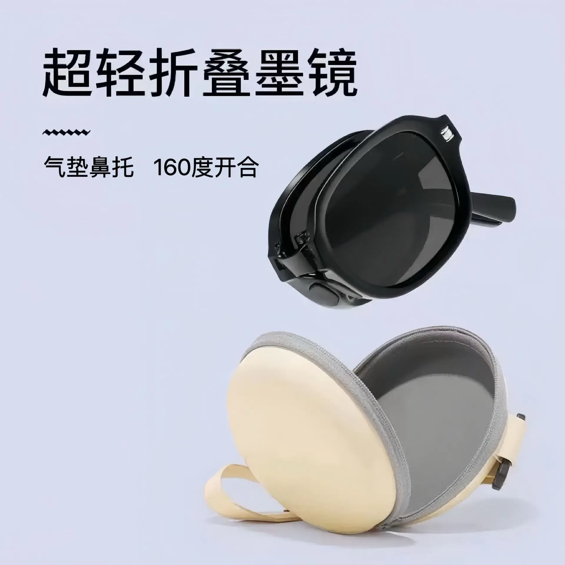 DOISYER 2024 new small frame folding sunglasses high-end outdoor sun protection and UV protection retro polarized sungasses