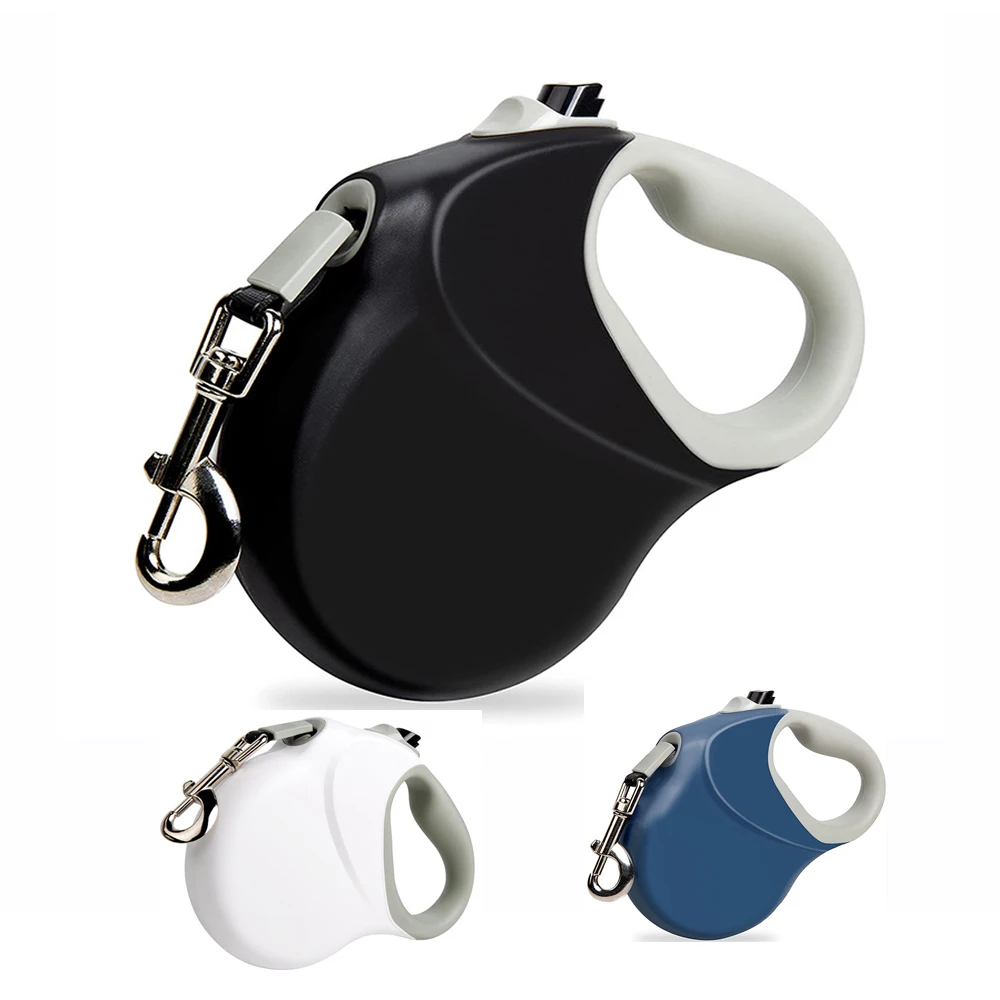 중형 대형견용 개폐식 개 목줄, 헤비 듀티 애완동물 산책 목줄, 목걸이 하네스 목줄, 26 피트