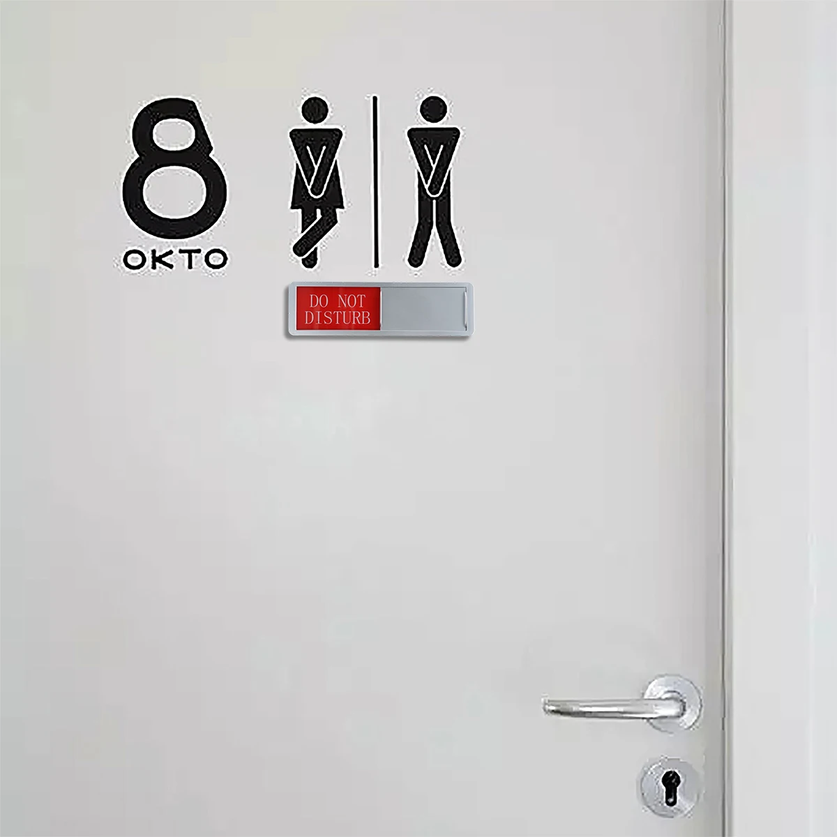 Do Not Disturb Sign, Privacy Door Sign, Please Knock Sign for Home Office Restroom Conference Hospital, Non-Scratch Magnetic Sli