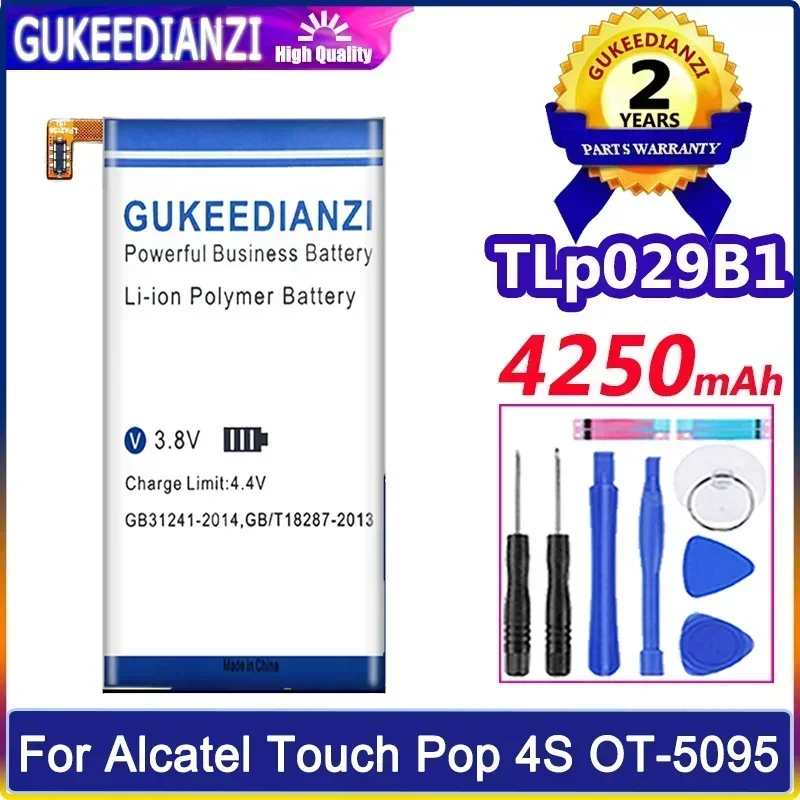 Аккумуляторы для мобильных телефонов TLp029B2 TLp029B1 для Alcatel Alcatel OT-5095/5095B/5095I, OT-5095K/L/Y, Touch Pop 4S, аккумулятор для смартфона