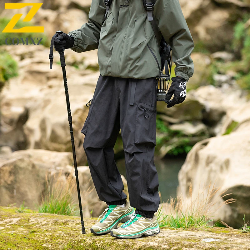 Retro Utility Trousers New 2025 Autumn Outdoor Camping Travel Pants Casual Male Urban Street Style Fashion Breathable Overalls