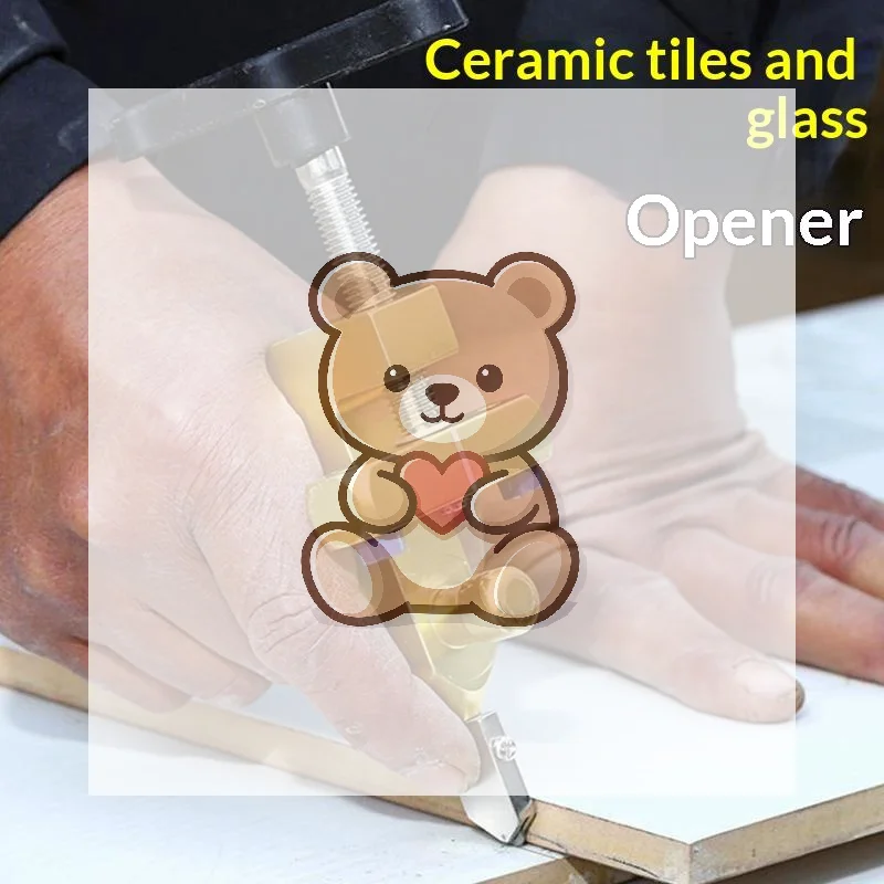 2 In 1 Glass & Ceramic Diamond Cutter Portable Sharp Roller Cutting Tool for Home Handcraft Tile Stained Glass Processing