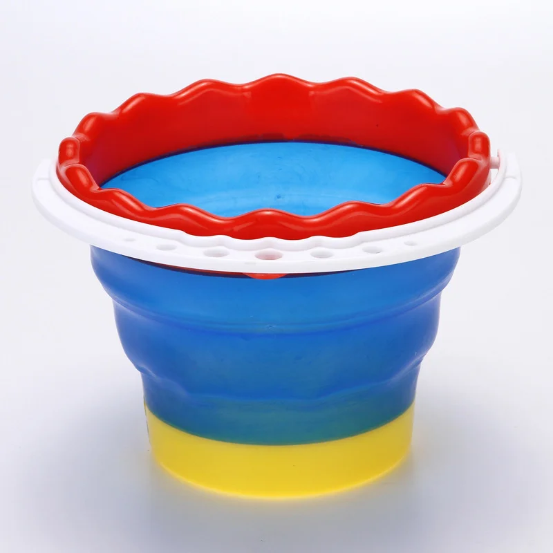 

Folding Watercolor Paint Washing Color Round Painting Art Bucket Pen Wave Barrel Mouth Cups Container Paint Brush Palette Holder