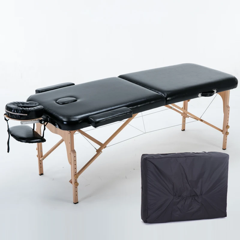 Facial Massage Lounger Bed Wooden Stretcher Professional Folding Chair Beauty Salon Kosmetikliege Massage Furniture MQ50MB