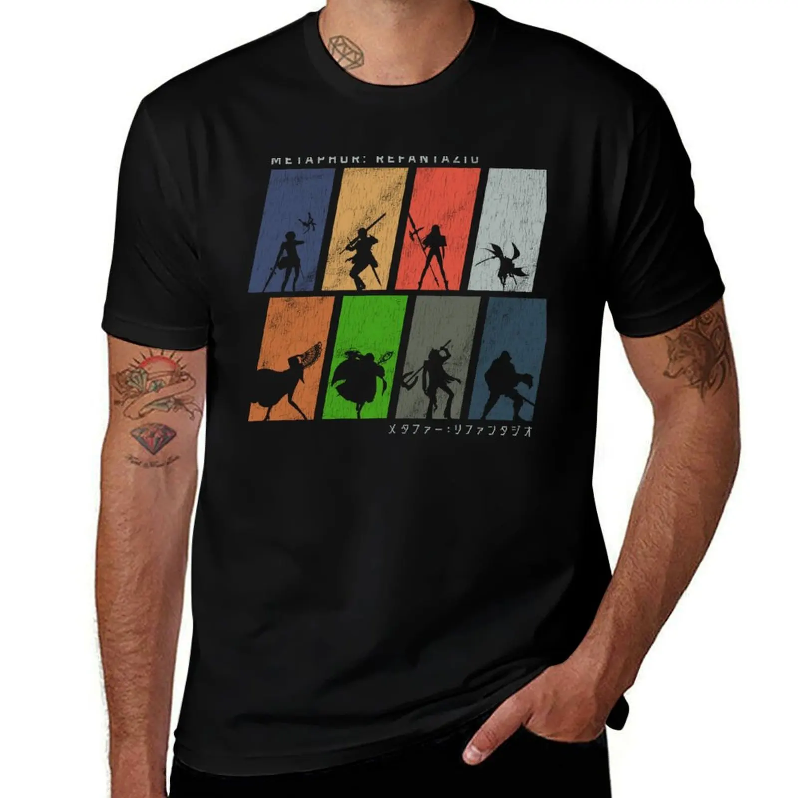 

Metaphor: ReFantazio Characters T-Shirt man t shirt luxury t shirts cotton 100% man tshirt T-Shirt