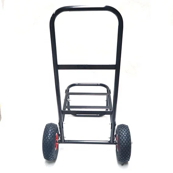 Foldable Luggage Carts with Two Air Rubber Wheel Hand Trolley Tool Carts Has Big Capacity