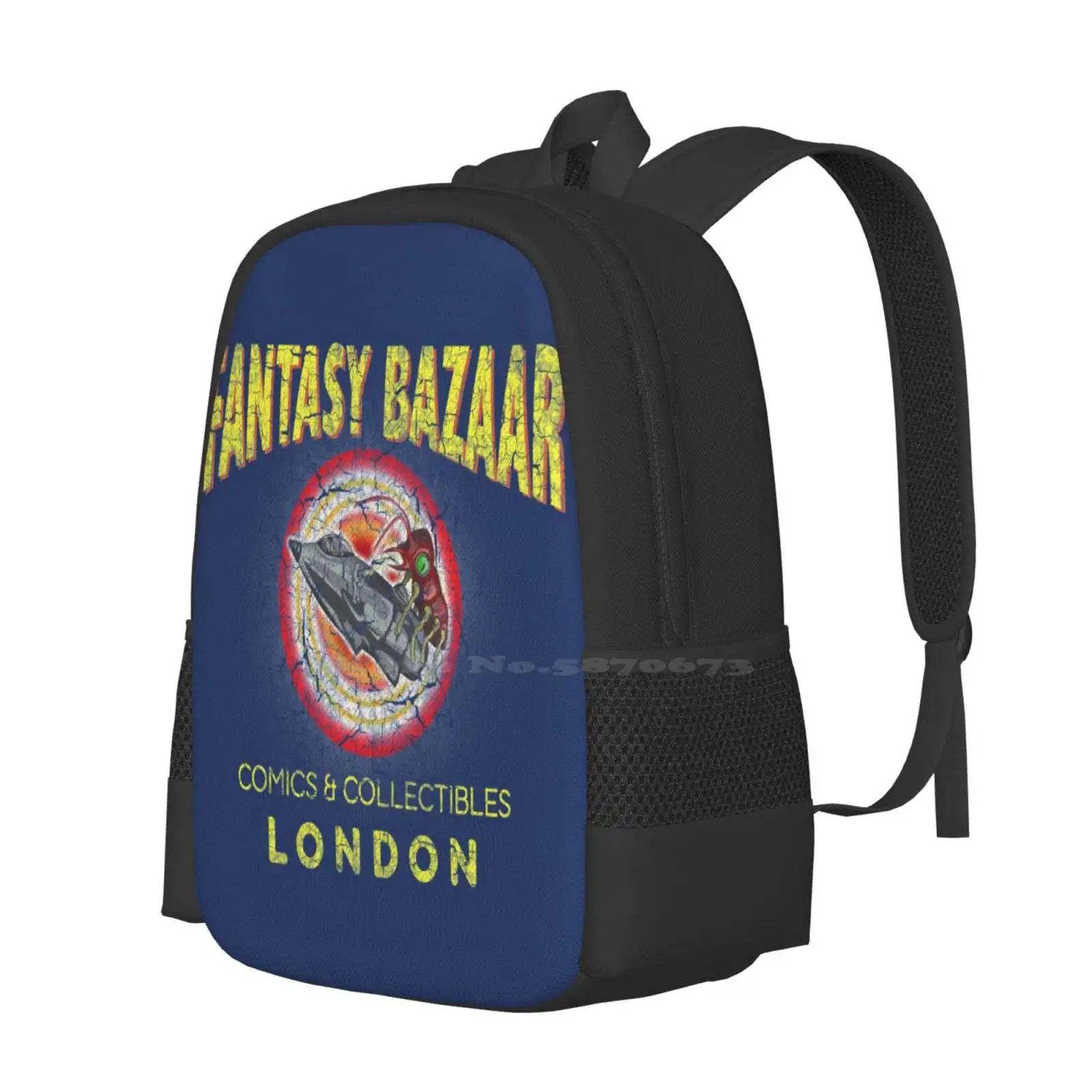 Fantasy Bazaar ( Spaced ) School Bags Travel Laptop Backpack Spaced Tv Tv Program Tv Show British Prop Replica Reproduction