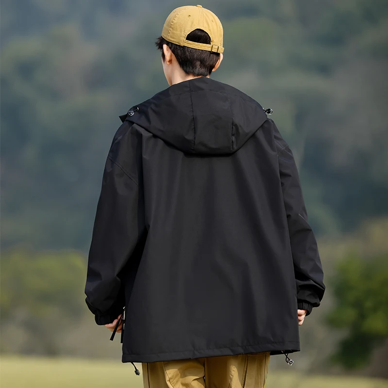 Couple Jacket Windproof Breathable Wear-resistant Warm Hooded Casual Sports Coat Autumn Outdoor Casual Sport Running Hiking Coat