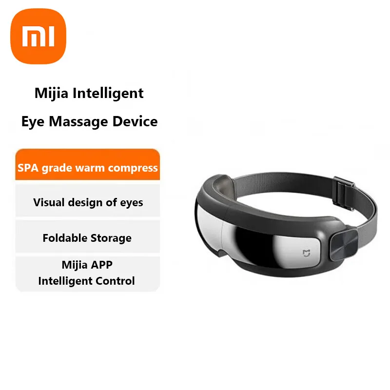 Xiaomi Mijia Smart Eye Massager Hot compress Zone Massage Visual Folding Massage Glasses Custom Eye Health Work With Mi Home APP