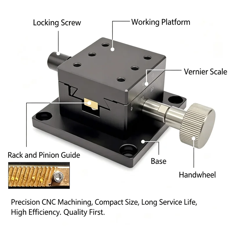 High Precision Dovetail Groove Manual Sliding Table Displacement Platform LWX/LWY/LWZ/LWD/2542/4040/4060