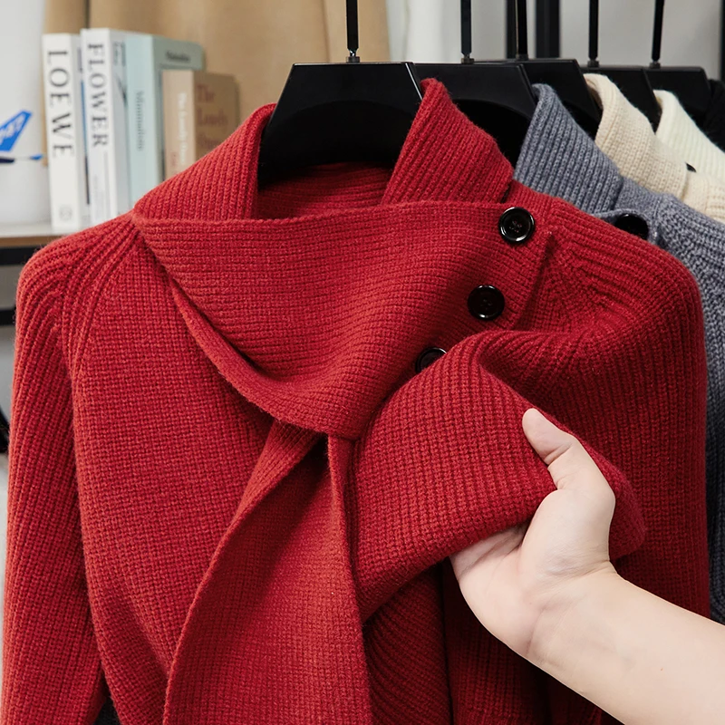 حار بيع عالية الجودة الرجال محبوك البلوزات وصل جديد وشاح للرقبة على شكل حرف v براعة البلوز الخريف الشتاء تنوعا الرجالية #4