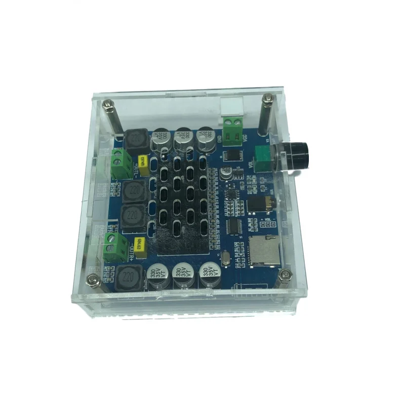 Digital Bluetooth Amplifier Board Ultra Distance SupportAUXOn-Board PotentiometerTDA7498Double100W＋Shell