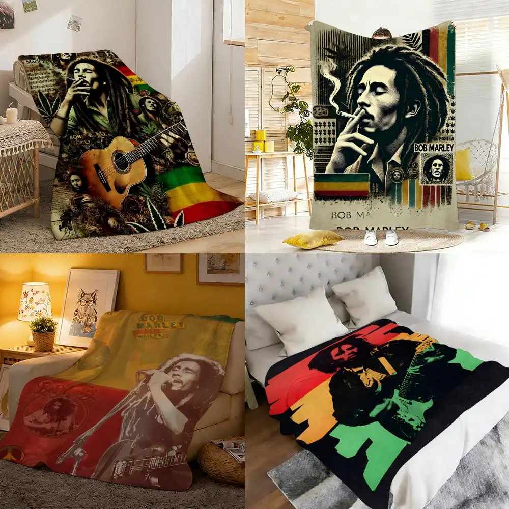 

Музыкальный плед B-Bob M-Marley: Мягкий и уютный фланелевый плед для дивана, спальни и не только