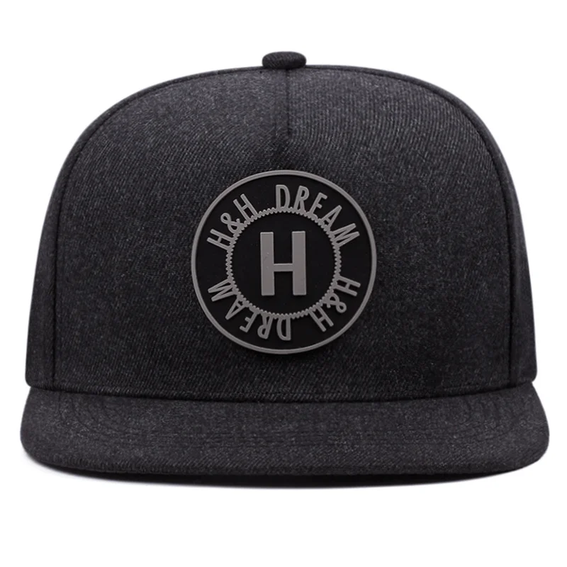 Fashion Snapback Cap Letter H Flat Brim Hats Adults Hip Hop Baseball Caps For Men Women Cotton Adjustable Golf Trucker Hat