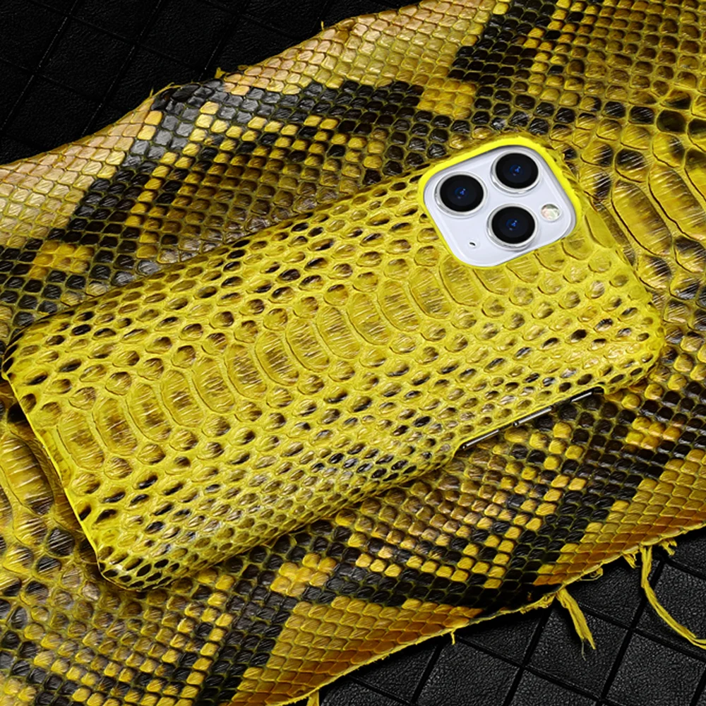 

Luxury python Genuine leather Phone Case iPhone 16 15 14 Pro Max 11 12 13 Cover 13 XR XS