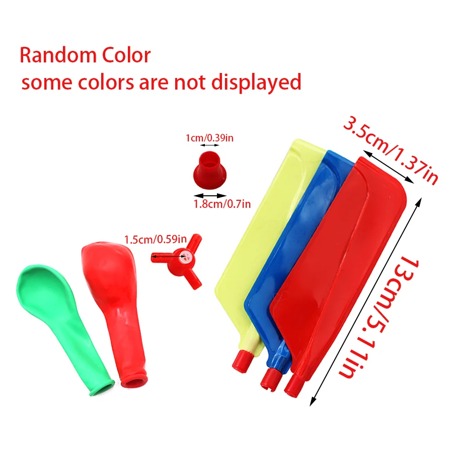 3/6/9sets Balloon Propeller Helicopter Science Kit Fun Experiment Game Tool Party Festival DIY Flying Entertainment Supplies XJM - view 2