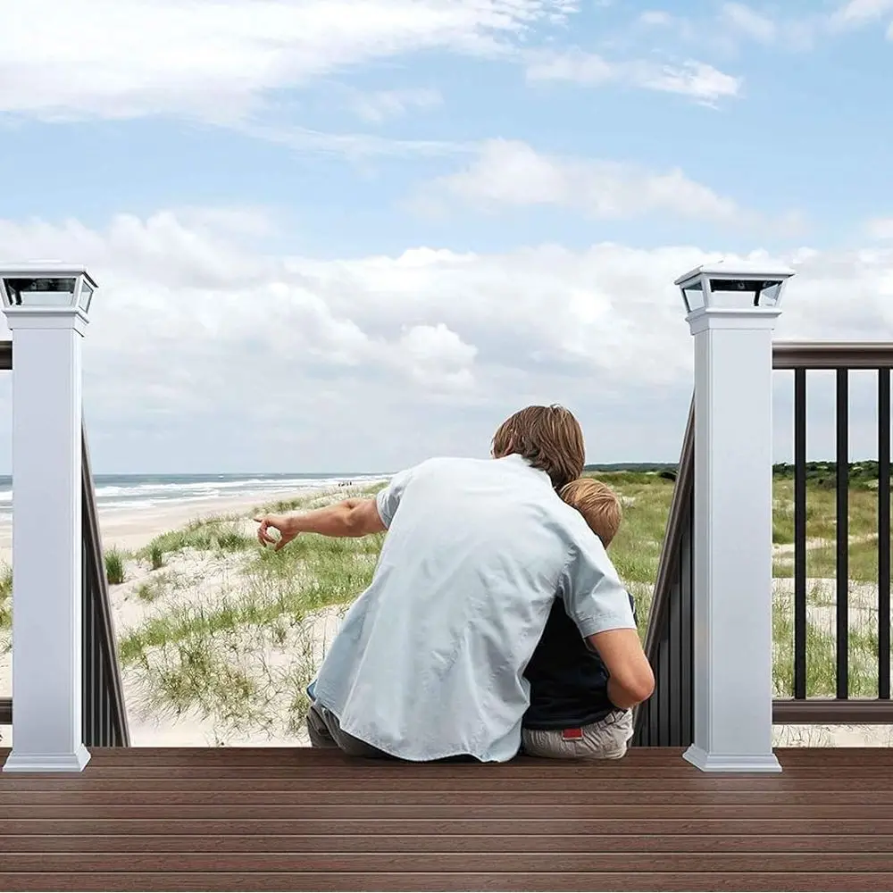 طقم مكون من 26 قطعة من الدرابزين المعدني المجوف مع أغطية نهاية ومسامير - 100 عبوة لدرابزين سطح السفينة وترقية الشرفة