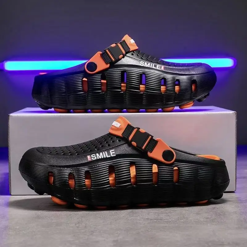 2026 Summer New Cave Shoes Outdoor Non slip Cool Slippers One Step Trendy Thick Bottom Odor proof Beach Shoes - view 4