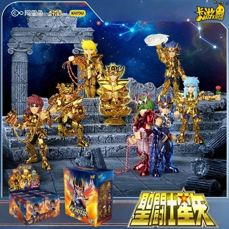 

KAYOU Genuine Saint Seiya Card Legend of Doll Sanctuary Series Rubber Doll Assembled Movable Model Collectible Cards Kids Gift