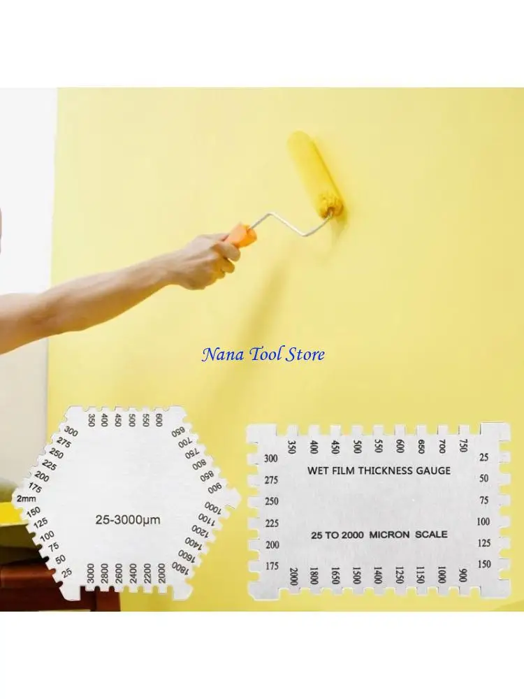 31GJ 2/1mm 25-3000um Wet Film Thickness Gauge High Hexagon Wet Film Comb