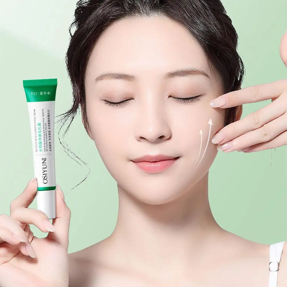 Ácido Salicílico Poro Shrinking Cream, Eliminação Rápida, Apertar Grande, Cuidado Cravo, Produto Rosto Coreano, Poros Remover Suave, F5v7