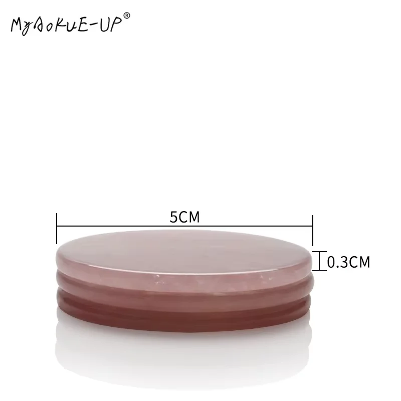 Eyelash Extension Pink Crystal Jade Stone Holder Grafting Tool Lash Glue Adhesive Pallet Lashes Makeup Tools