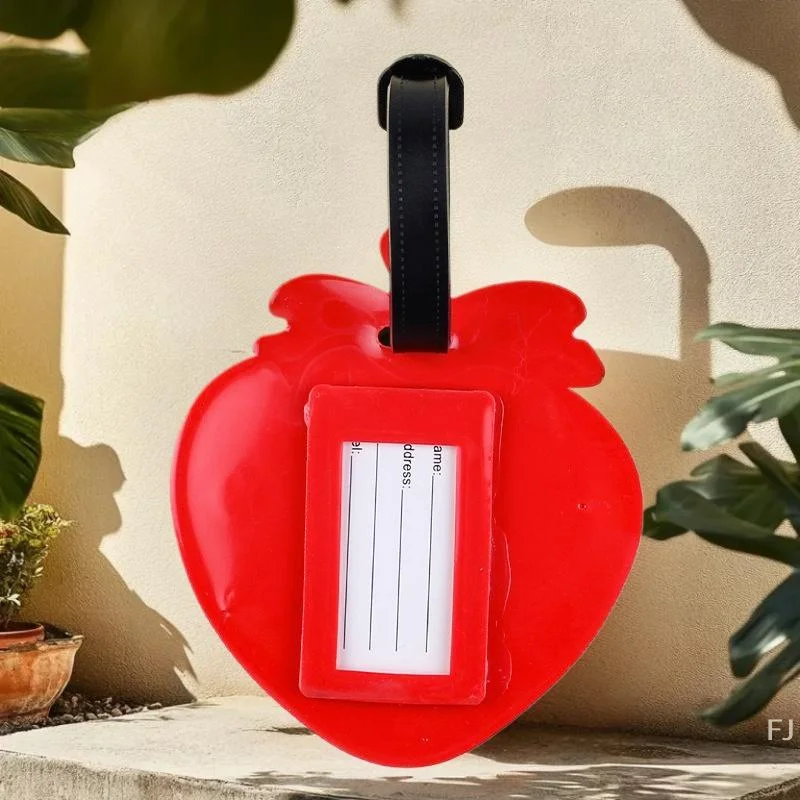Paar beerenförmige Reiseanhänger, einzigartiger Hängeidentifikator, Gepäckzubehör aus weichem PVC-Gummi