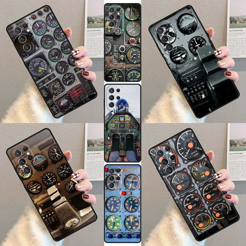 

Чехол для телефона с изображением самолета и вертолета для Samsung Galaxy S23 S21 S20 FE S24 S25 S22 Ultra Note 10 20 Plus Cover