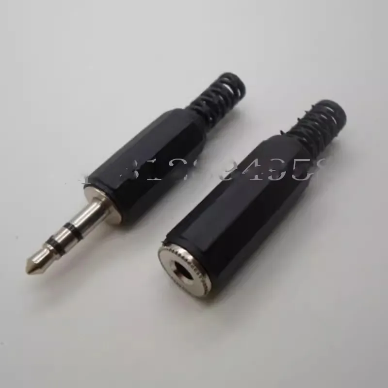 5/10Pcs 3.5mm Mono/Stereo Audio Jack Plug Male Female Connector Welding Line Headphone Diy