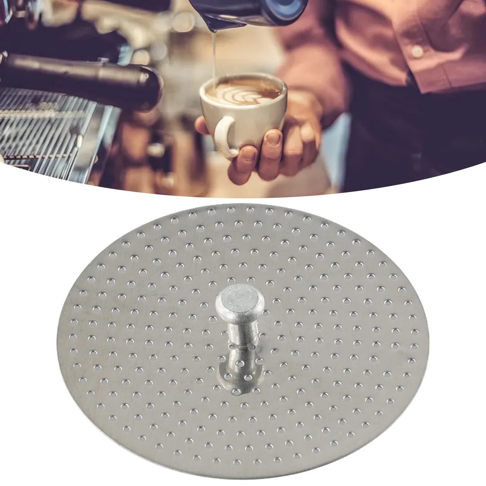 Stainless Steel Moka Powder Pressing Plate For Espresso Coffee 4 Cup 6 Cups Household Cafe Coffee Pot Supplies