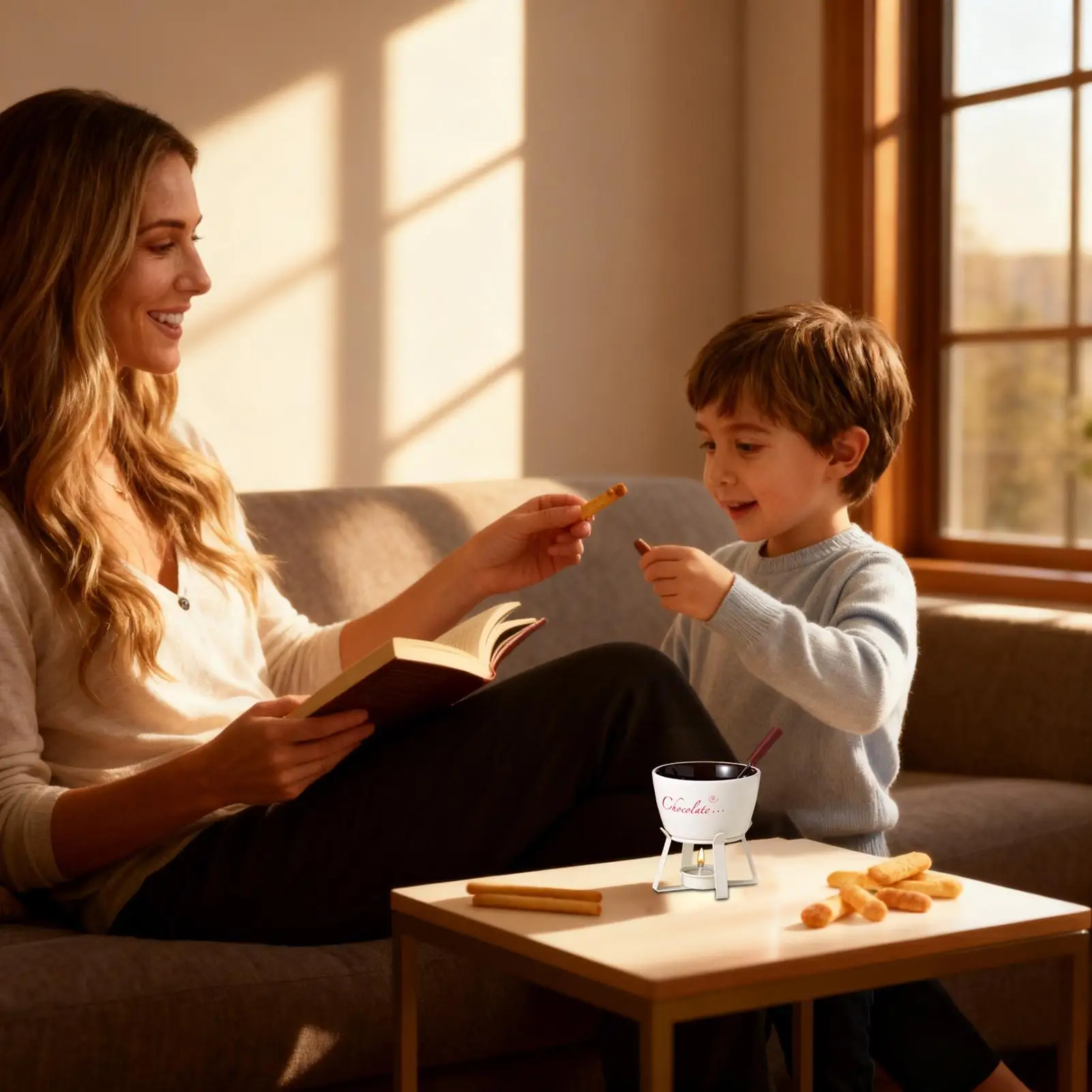 

Chocolate Fondue Cup With Fork Ceramic Kitchen Gadgets Chocolate Melting Cup Mini Fondue Set For Christmas Birthday Party