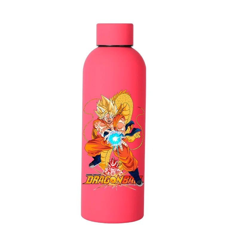 Dragon Ball 500ML Stainless Steel Thermos Cup Goku 4color Double Layer Vacuum Rubber Paint Sport Small Mouth Ice Water Bottle view 6