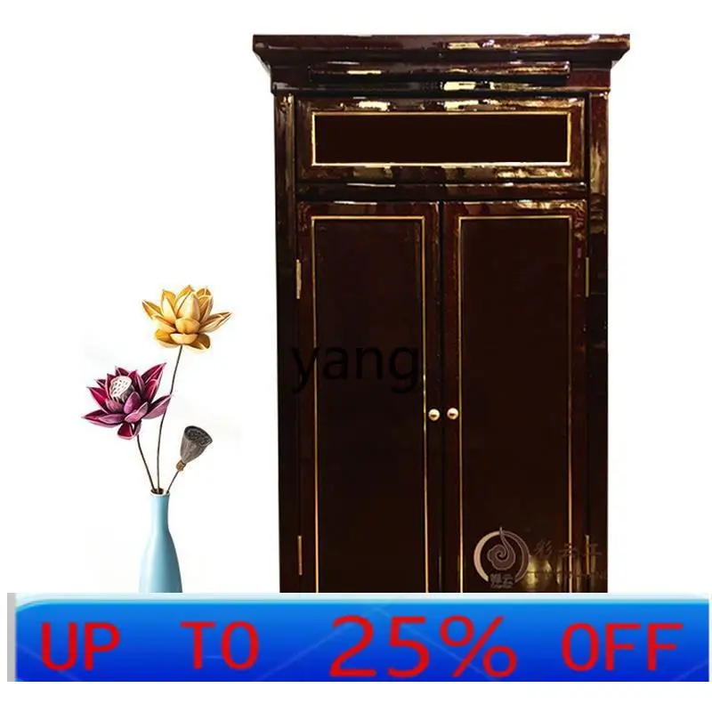 CX solid wood vertical cabinet with drawers Chinese home cabinet family worship God of Wealth cabinet for Taiwan incense case