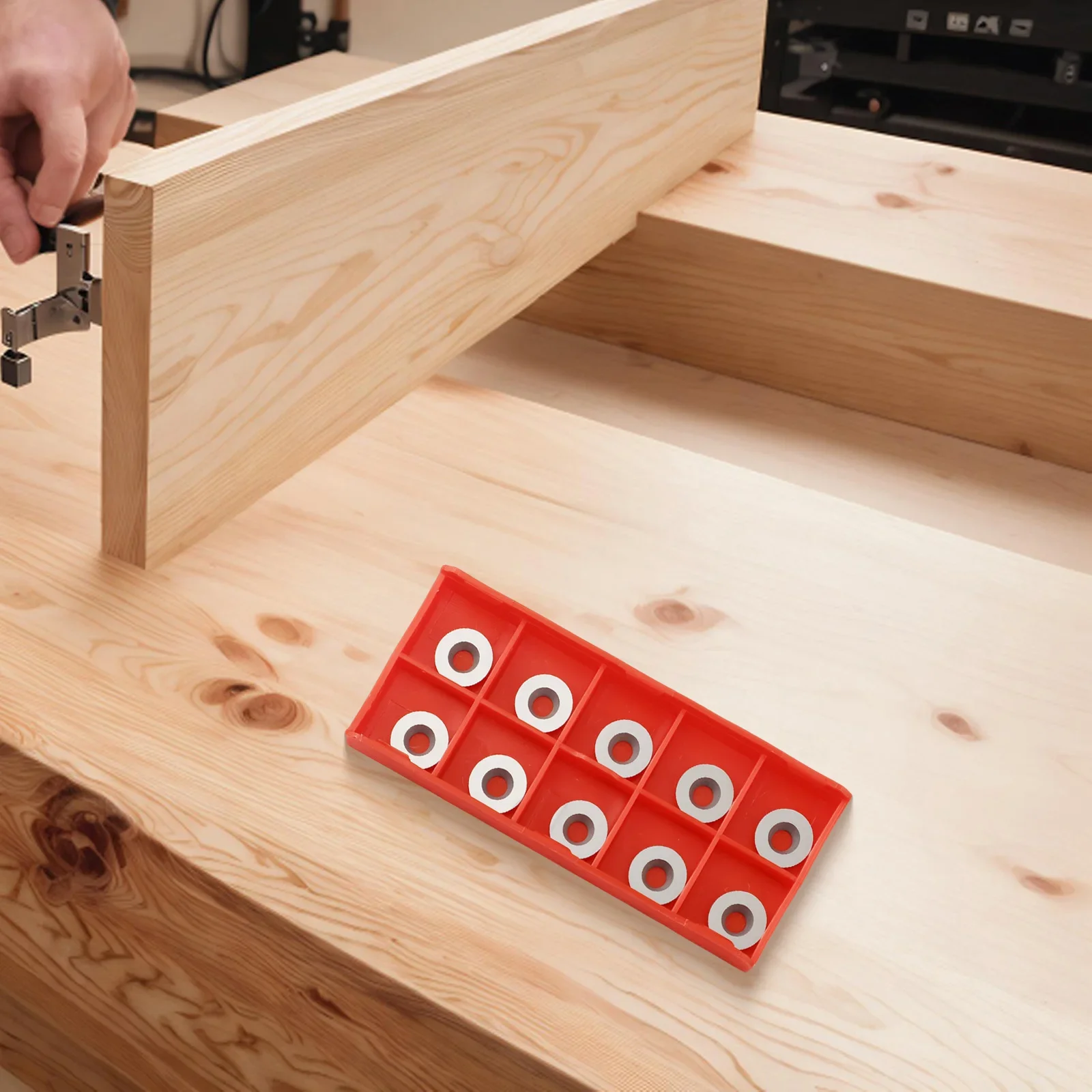 Pack of 10 Round Carbide Inserts R12 x 2 5mm for Woodturning Complete with Screws; Solution for Clean and Safe Cuts