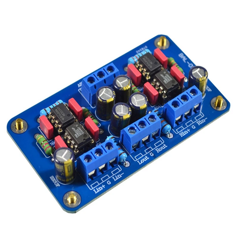 Step-Up Boost-Buck Converter Module & Entrada XLR para RCA desequilibrado, saída de sinal single-ended, circuito pré-amplificador