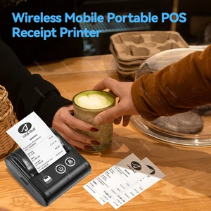 58 Mm Mini Portable Thermal Printer untuk Ponsel IOS Android Komputer USB Bluetooth Bill Tiket Percetakan Usaha Kecil Impresora 10 printer pc penjualan terbaik - №
