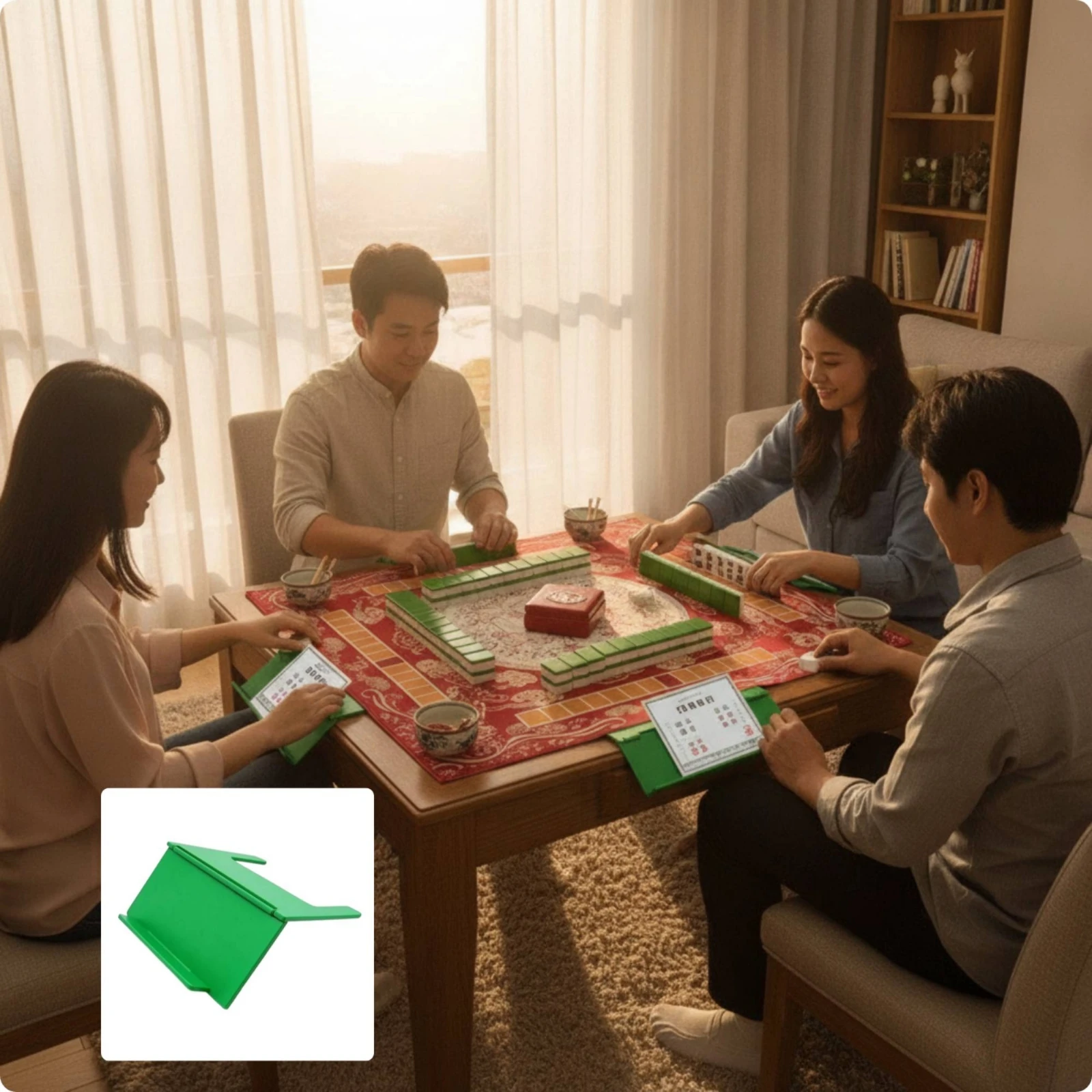 Tabletop Card Stand Lightweight Card Holder Stand Rack Vertical Sturdy for Mahjong Players, Game Tables