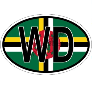 스티커 데칼 기념품 비닐 자동차 방패 도시 깃발 세계 문장 도미니카