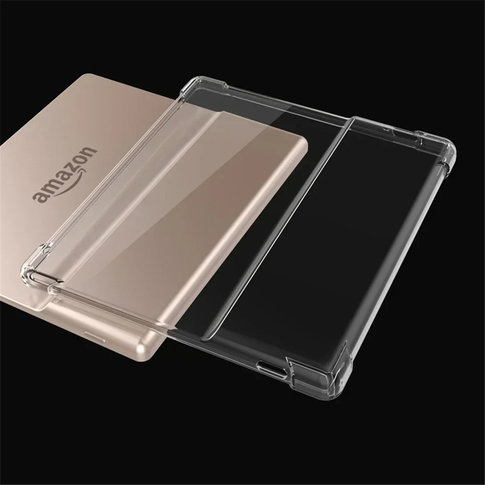 ซิลิโคนกันกระแทกสําหรับ Amazon Kindle Oasis 2 3 7.0 9th 10th Generation 2017 2019 ป้องกันยางกันชนแบบยืดหยุ่น