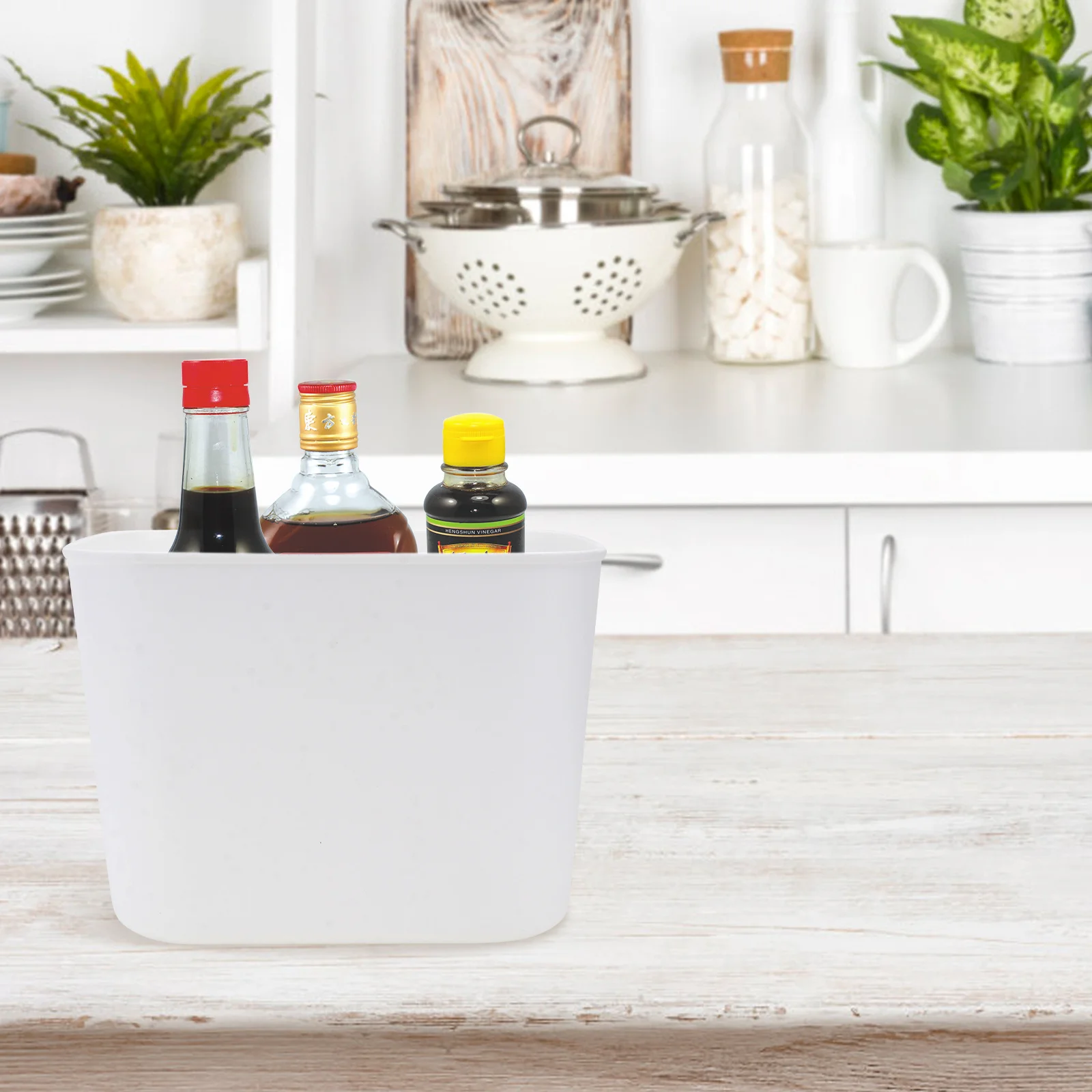 

Storage Basket Sundry Organizer For Home Bedroom Storage Basket Laundry Utility Room Size S White