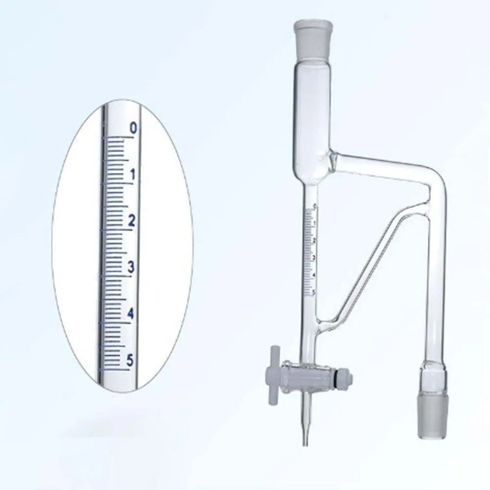 Volatile Oil Extraction Device, Light Oil and Heavy Oil Measuring Device, Small Triangle Measuring Tube Extractor 5ml