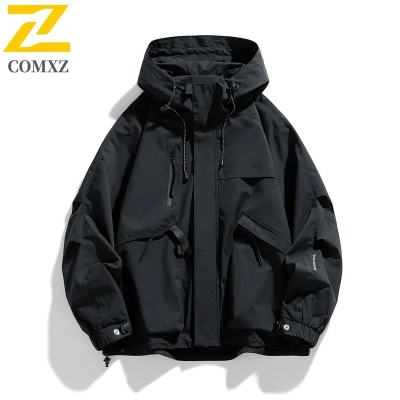 

COMXZ Outdoor Adventure Модная мужская куртка Повседневное многофункциональное пальто Повседневный стиль Удобная легкая осенняя ветровка