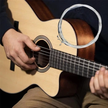 Zestaw strun do gitary klasycznej Poszycie Super lekka gitara klasyczna Przezroczyste nylonowe srebrne struny Posrebrzana miedź