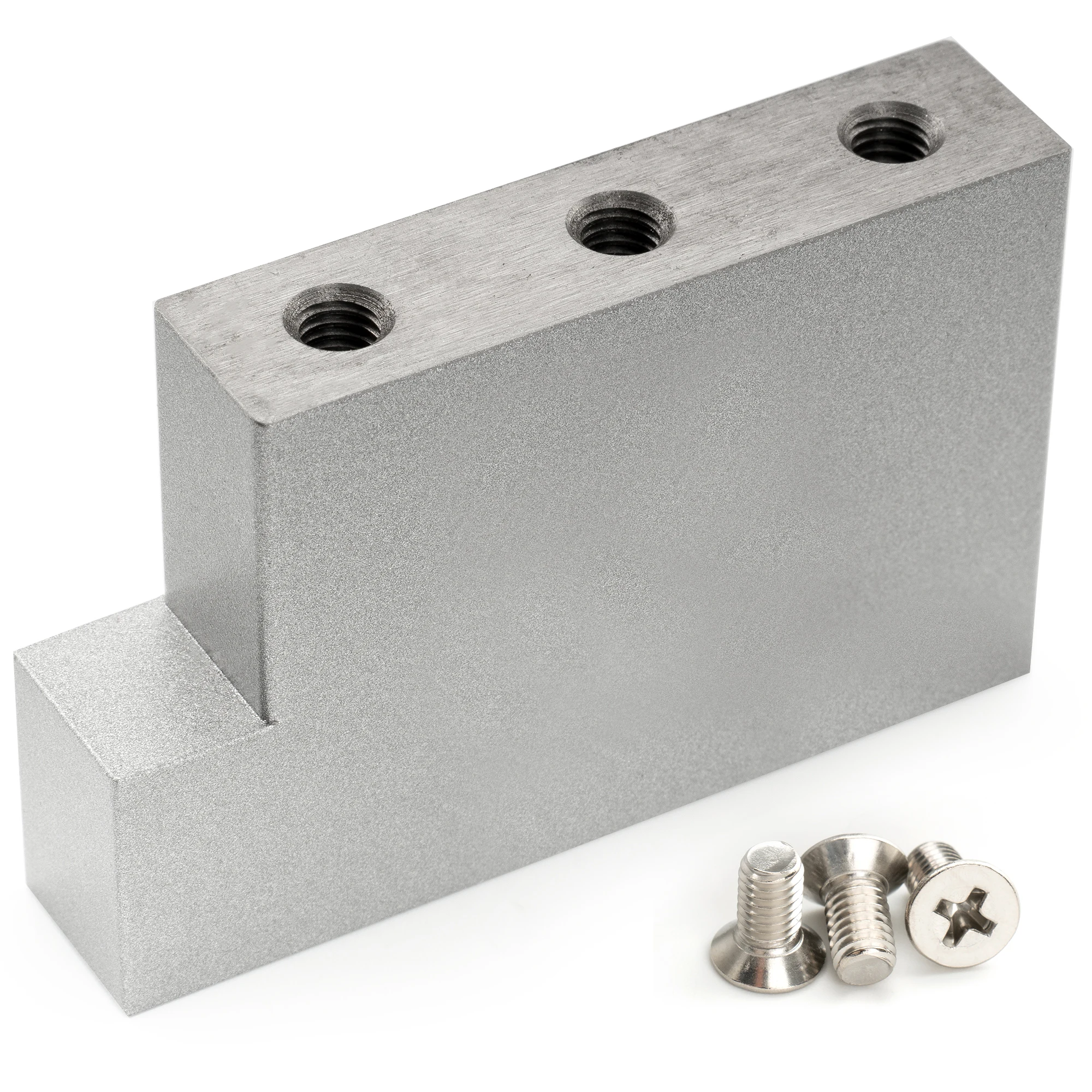 Musiclily Ultra Vollmassiver L-förmiger Tremolo-Block aus Messing/Stahl für E-Gitarren mit Floyd Rose Locking Tremolo-Brücke – Detail 21