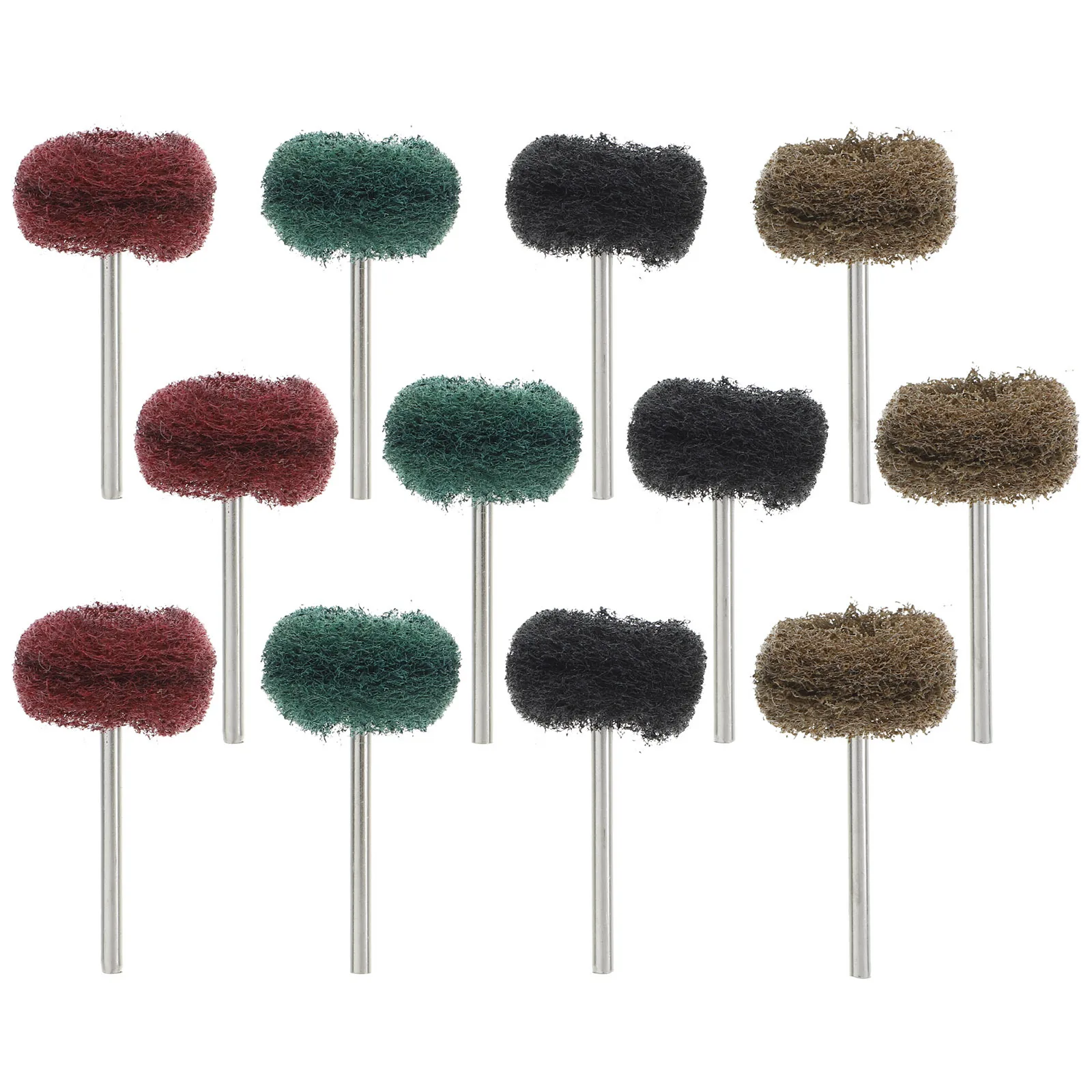 

12 шт. эффективные полировальные круги, чистящая подушечка из стали для буфера сверла, насадка для любителей DIY, полировальное колесо для дрели