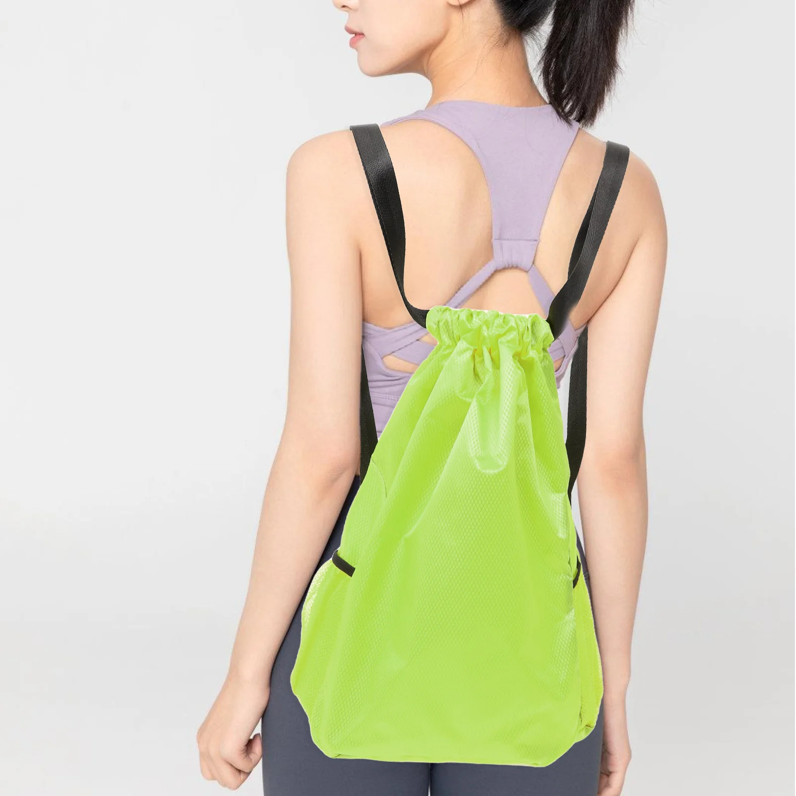 

Drawstring Backpack Large Capacity Waterproof Oxford Cloth Sport Bag for Basketball Volleyball Outdoor Activities