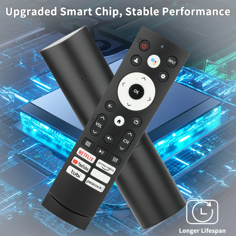 ERF3M90H For Hisense Voice Remote Control Replacement With Netflix PrimeVideo YouTube Buttons, For Hisense LED 4K Smart TV